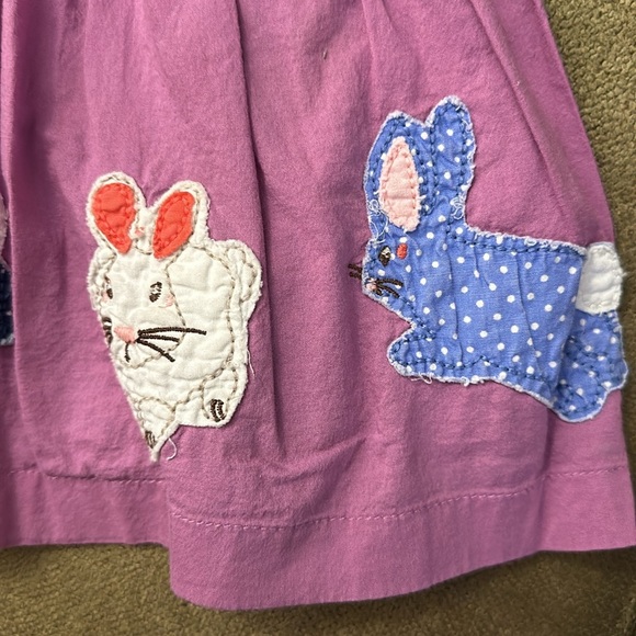 Mini Boden purple skirt with 🐇 bunnies 🐰 size 1 1/2-2 years - Picture 3 of 7